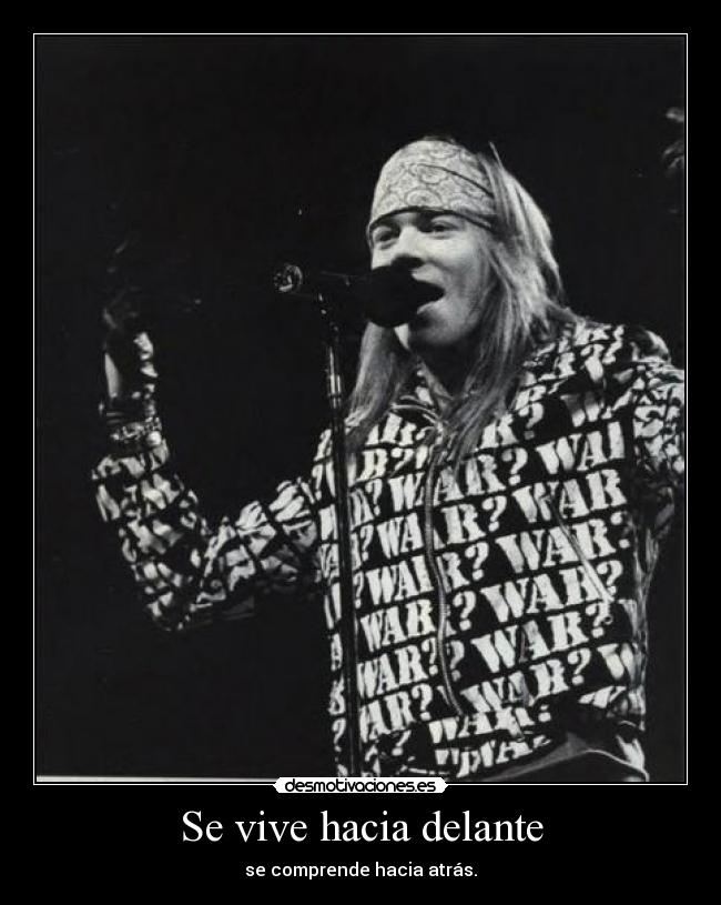 Se vive hacia delante -