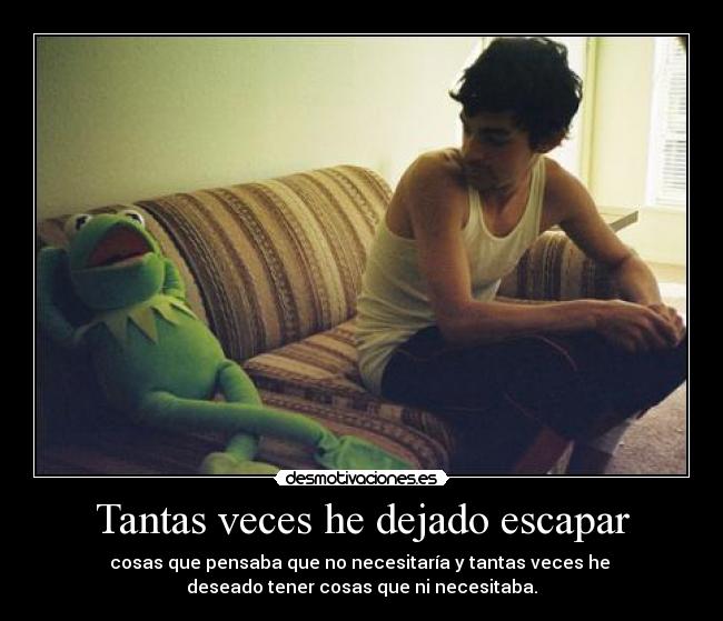 Tantas veces he dejado escapar - 