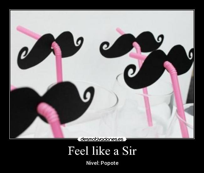 Feel like a Sir -