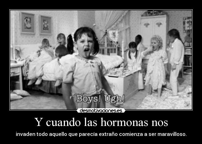 Y cuando las hormonas nos - 
