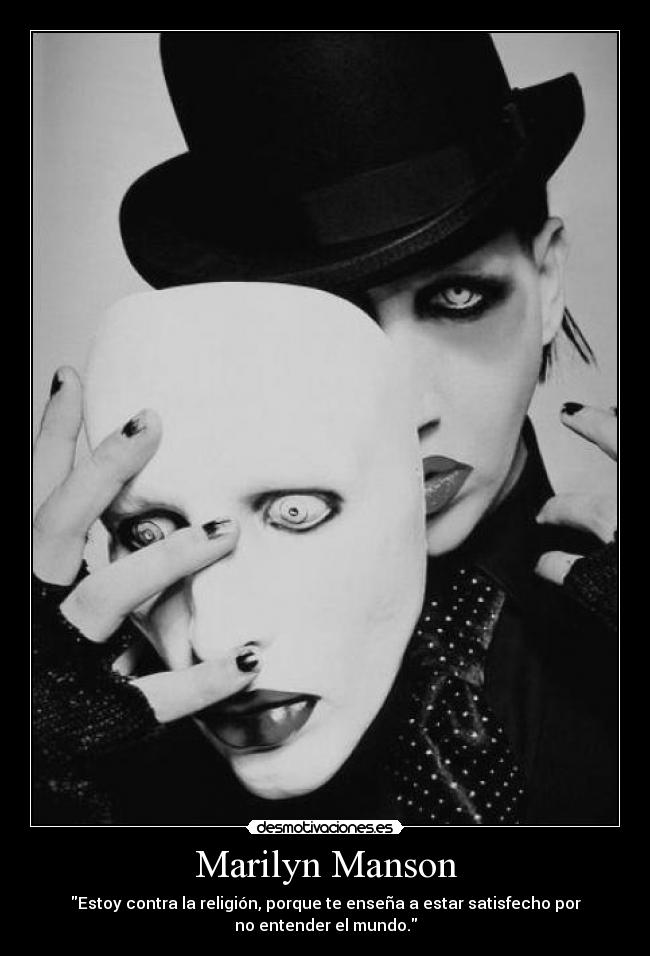 carteles marilyn manson desmotivaciones