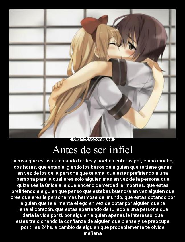Antes de ser infiel -