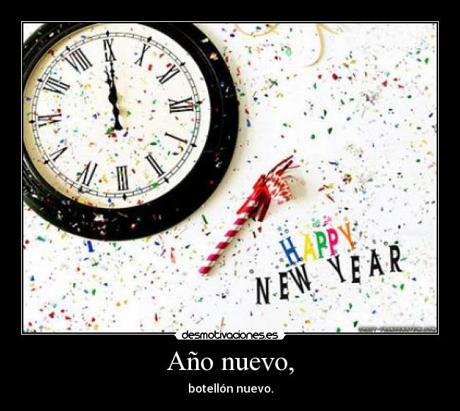 Año nuevo, -