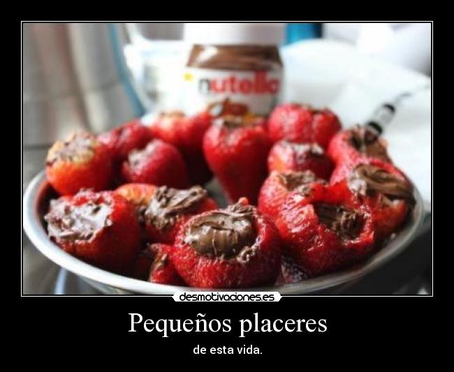 carteles nutella fresas placer vida desmotivaciones