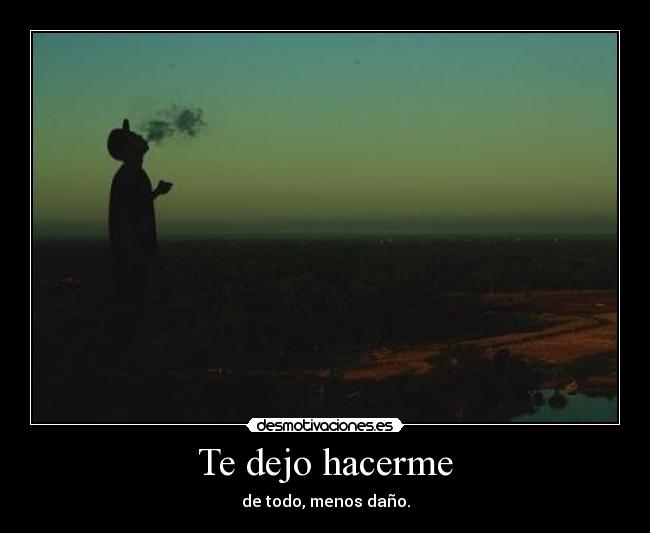 Te dejo hacerme - 