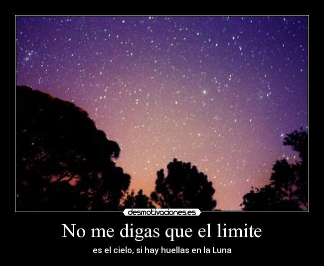 No me digas que el limite -