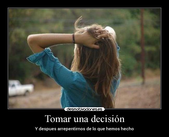 Tomar una decisión -