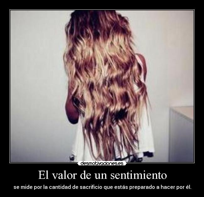 El valor de un sentimiento - 