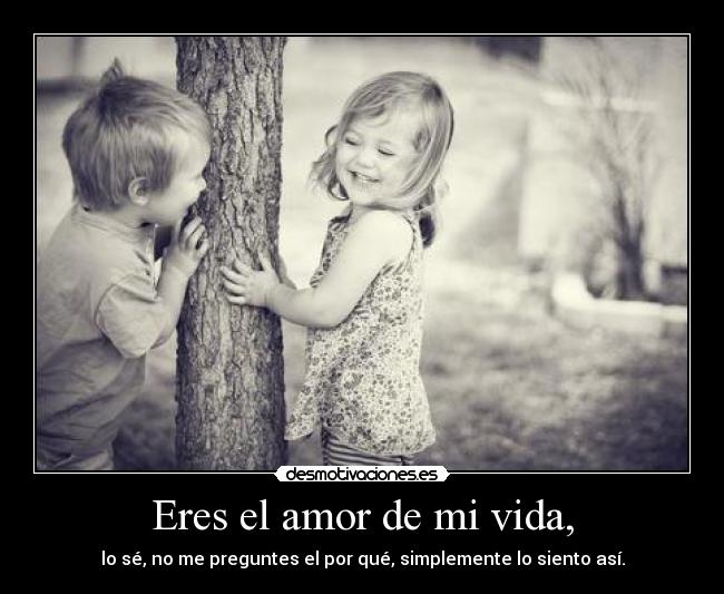 Eres el amor de mi vida, - 