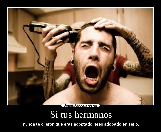 carteles eres adoptado dream love hermano lol desmotivaciones
