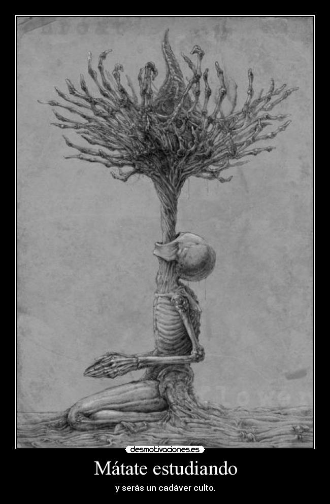 Mátate estudiando -