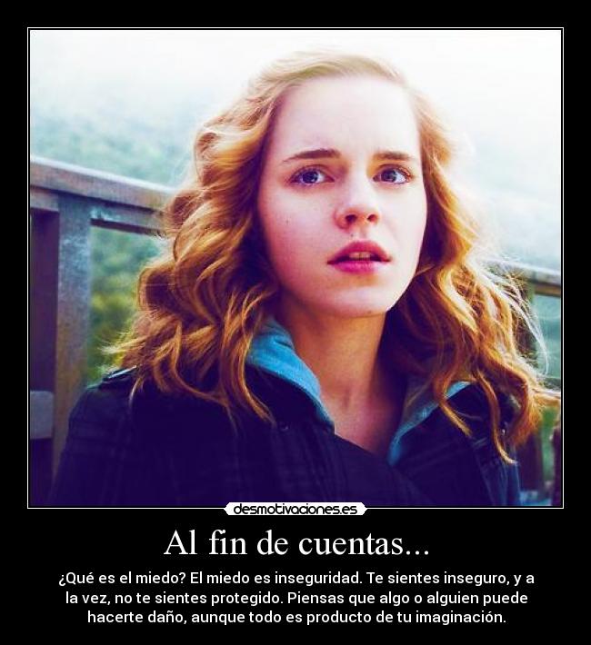 Al fin de cuentas... -