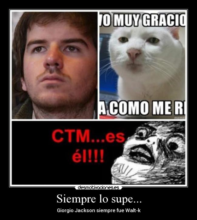 Siempre lo supe... - Giorgio Jackson siempre fue Walt-k