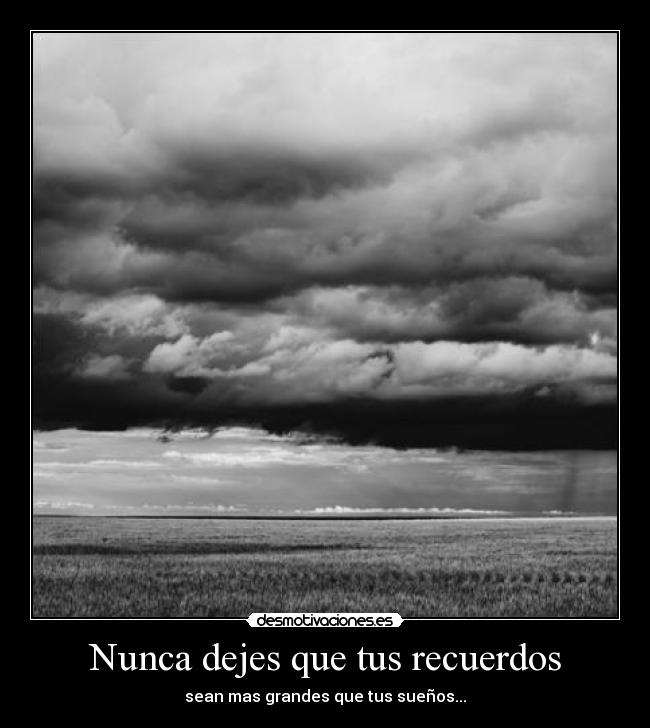 Nunca dejes que tus recuerdos - 