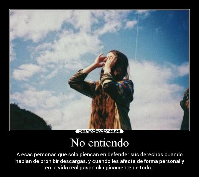 No entiendo - 