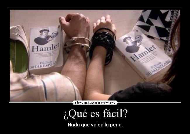 ¿Qué es fácil? -