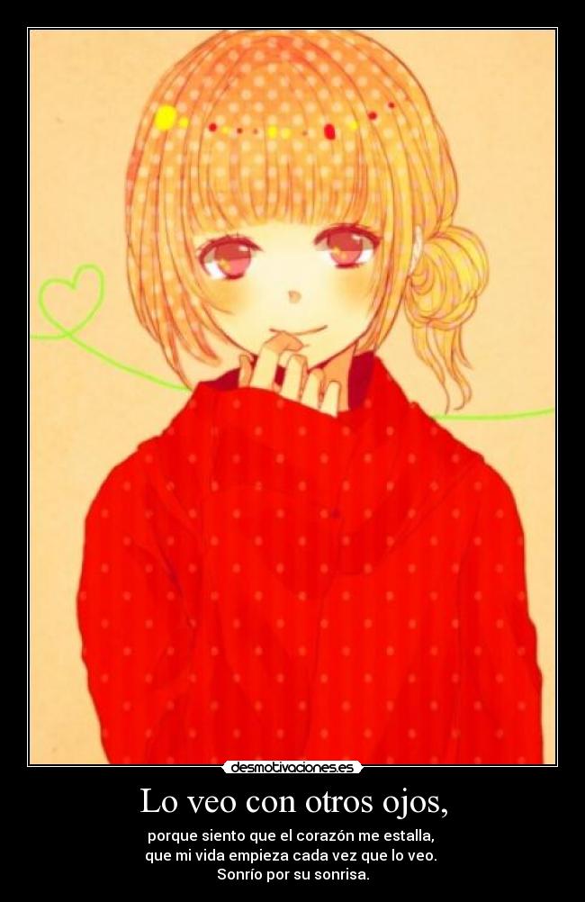 carteles otaku sonrio por sonrisa desmotivaciones