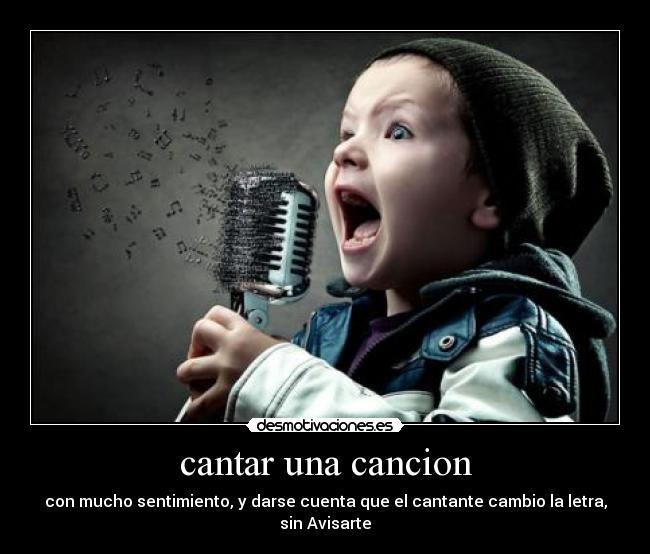 cantar una cancion - 