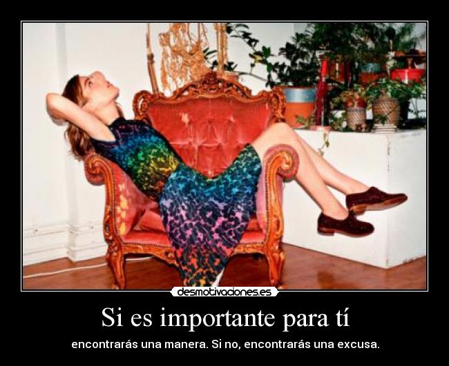 Si es importante para tí - 