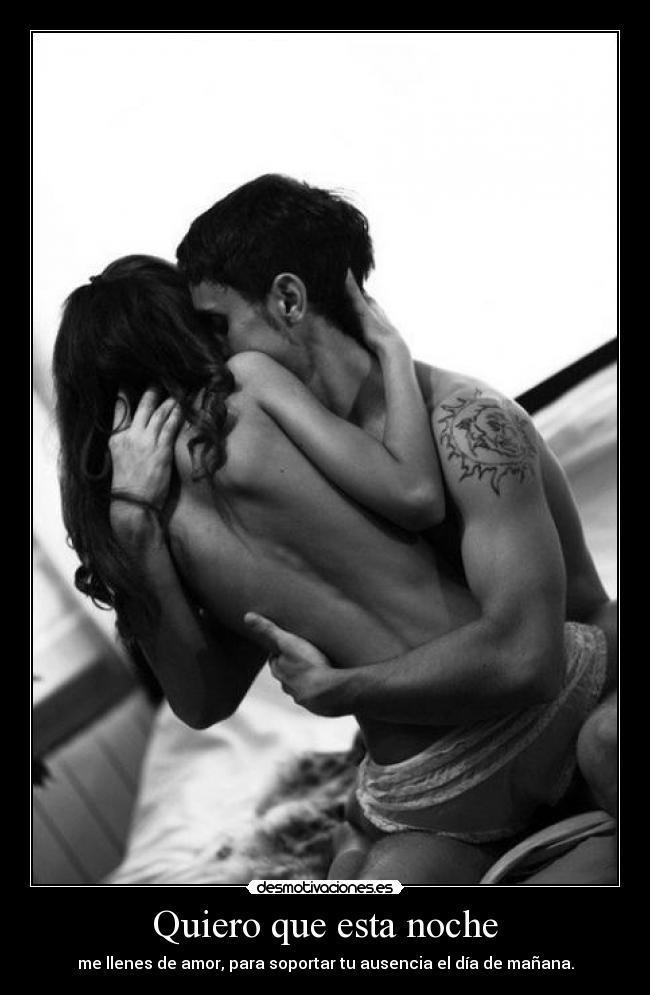 Quiero que esta noche - 