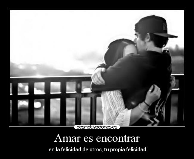 Amar es encontrar -