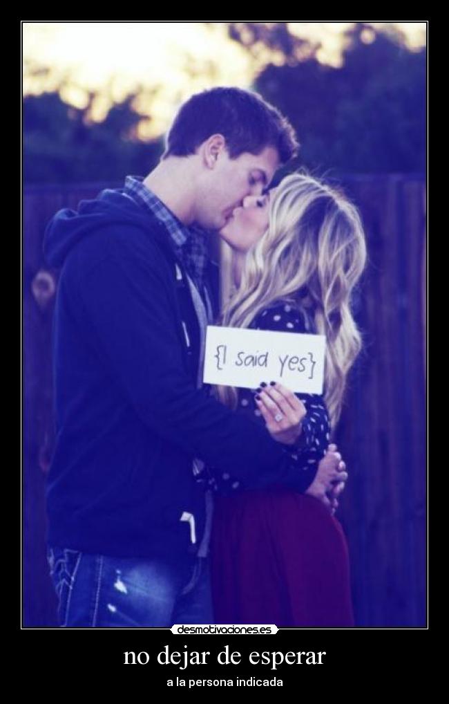 no dejar de esperar -