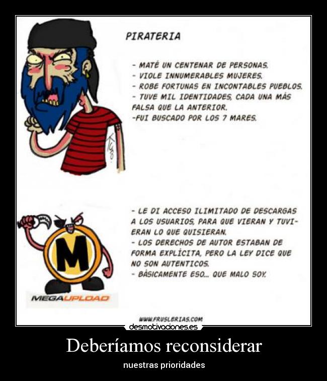 carteles pirata megaupload cierre desmotivaciones