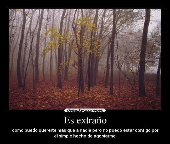Es extraño -