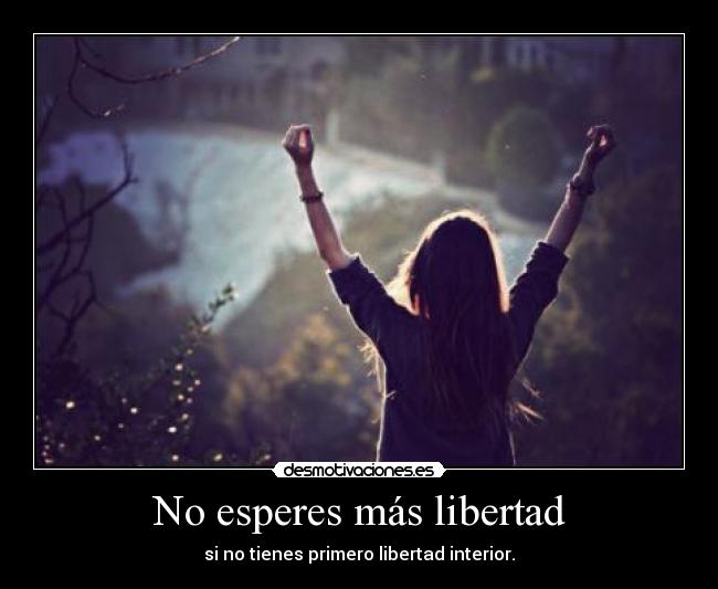 No esperes más libertad - 