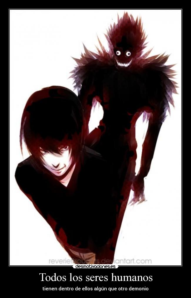 carteles death note ryuk kira ele desmotivaciones