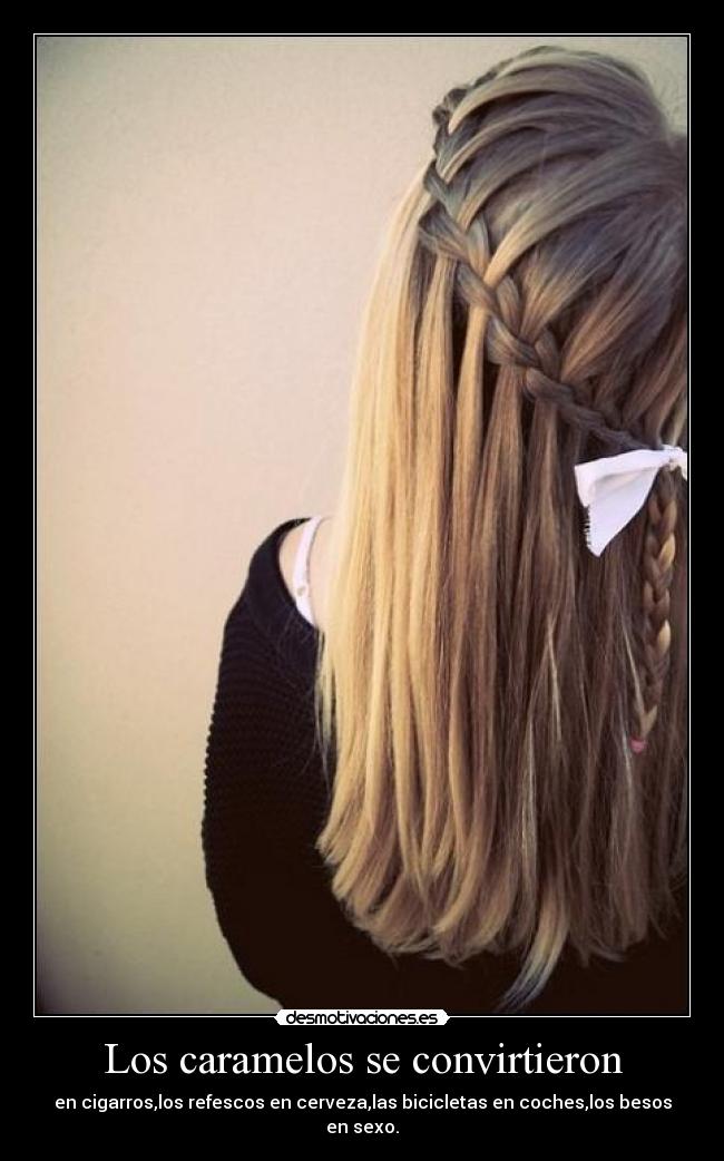 carteles los caramelos convirtieron cigarros los refescos cerveza las bicicletas coche los besos desmotivaciones