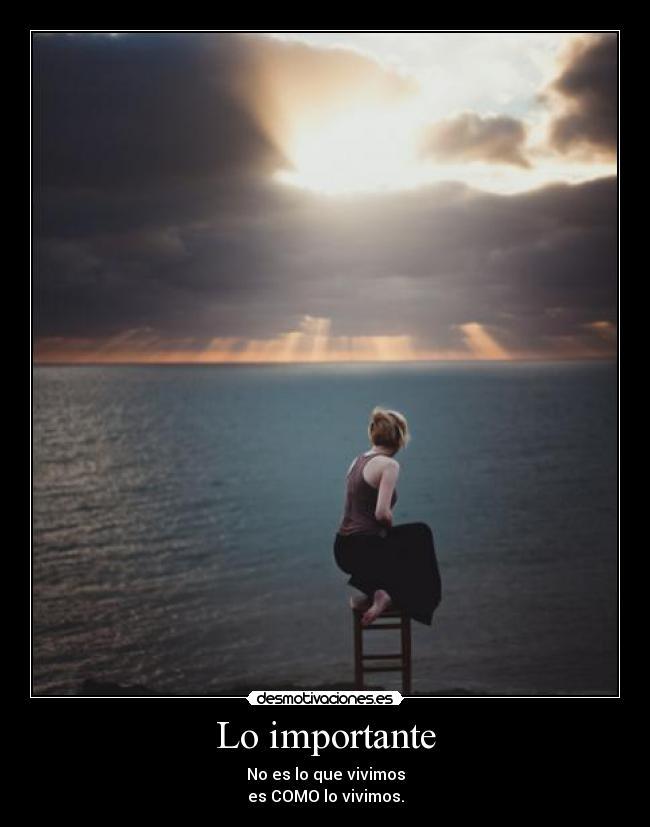 Lo importante -