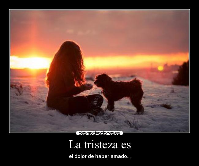 La tristeza es -