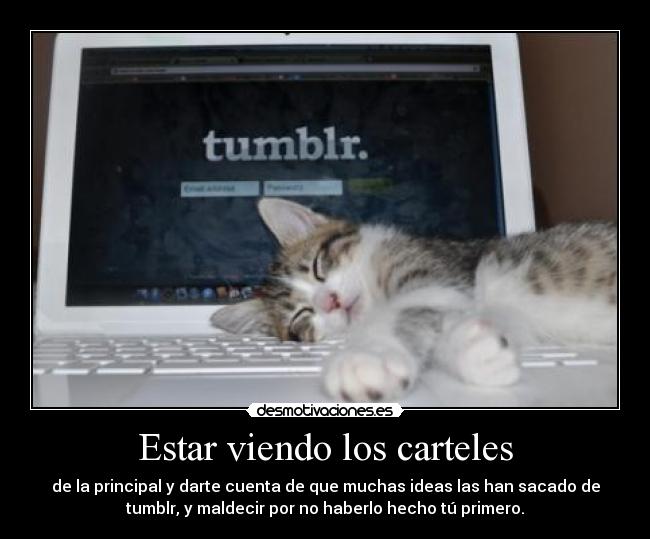carteles ver carteles principal ideas tumblr maldecir hacer primero desmotivaciones