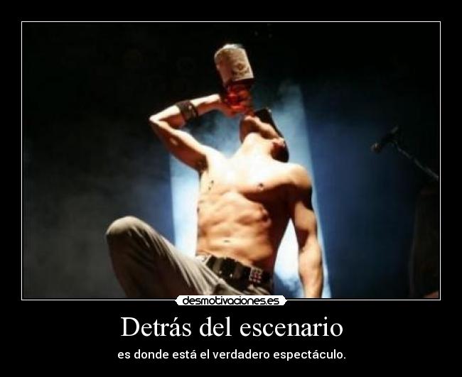 Detrás del escenario -