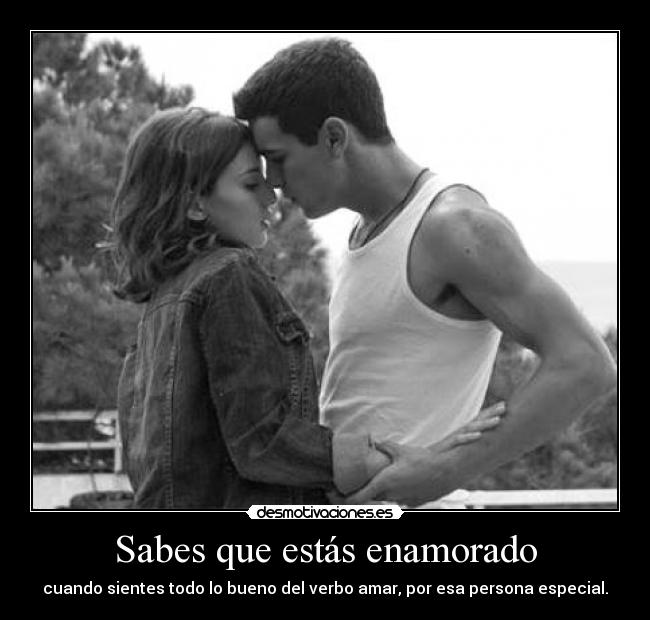 Sabes que estás enamorado -