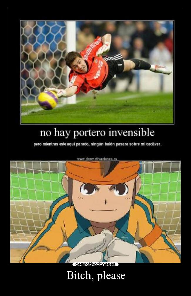 carteles bitch please endo inazuma desmotivaciones