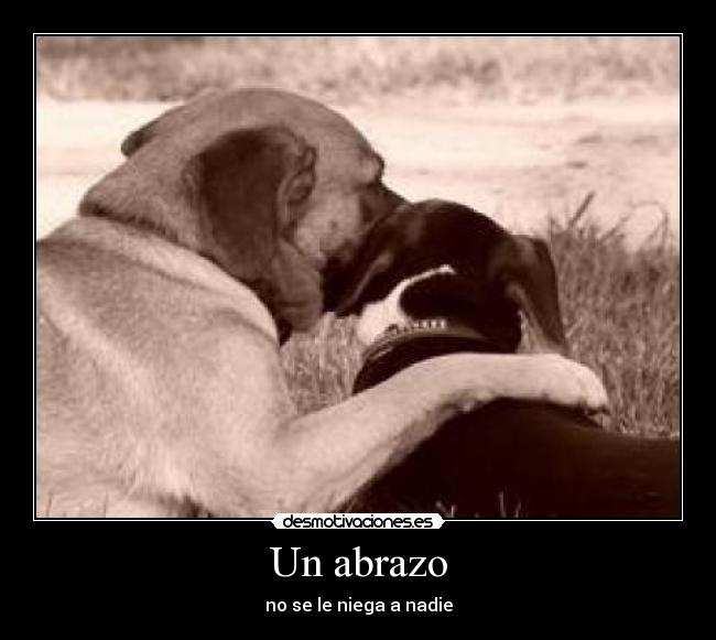 Un abrazo - no se le niega a nadie