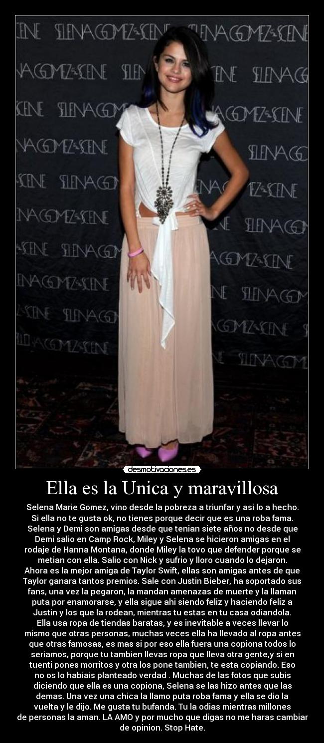 Ella es la Unica y maravillosa -