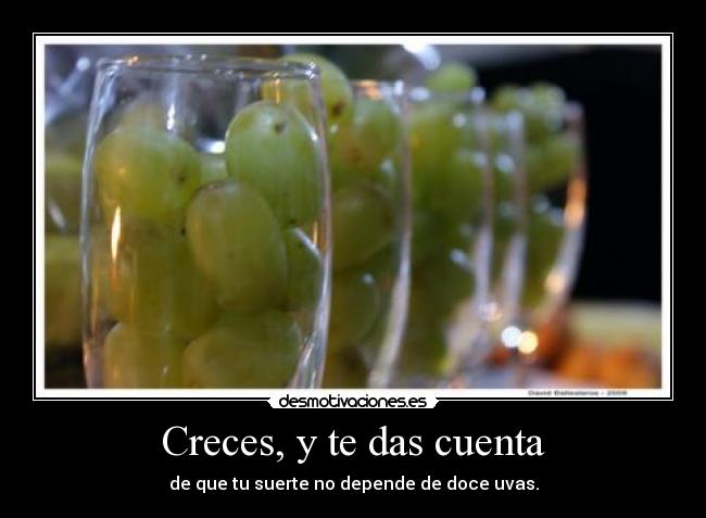 Creces, y te das cuenta - 