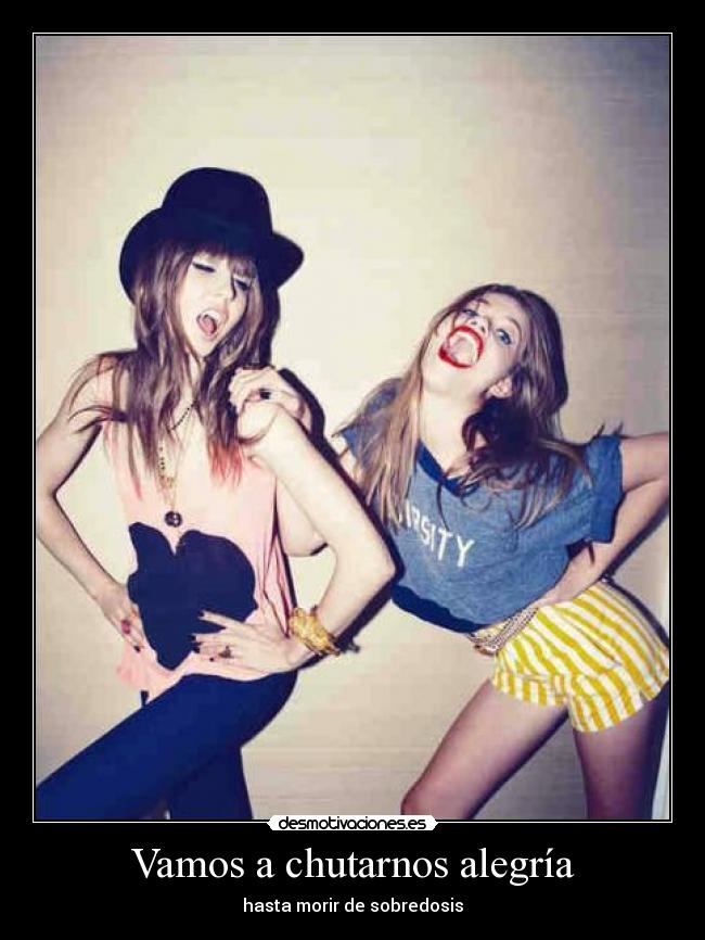 Vamos a chutarnos alegría -