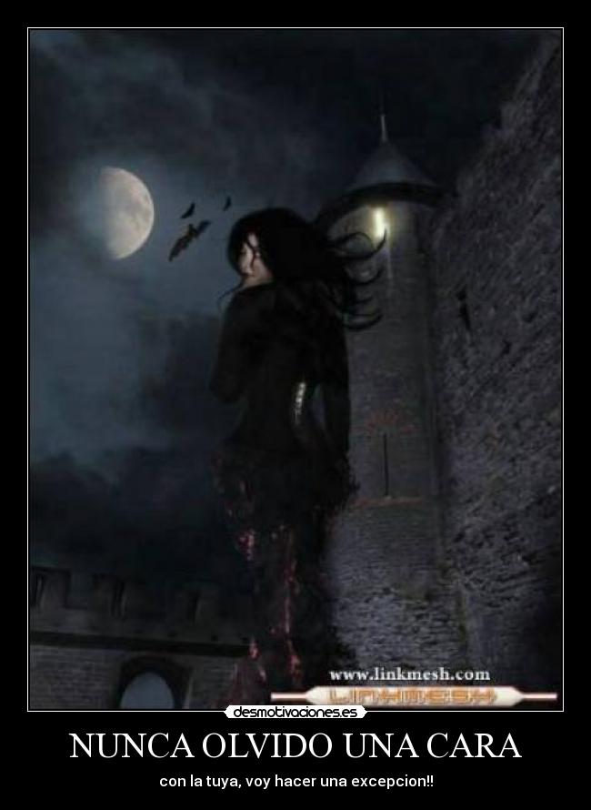 NUNCA OLVIDO UNA CARA - con la tuya, voy hacer una excepcion!!