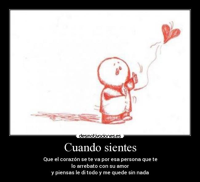 Cuando sientes - 