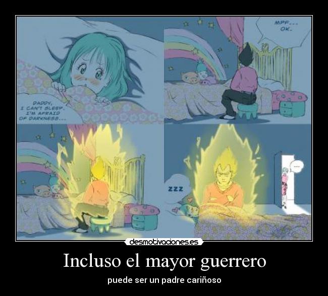 Incluso el mayor guerrero - puede ser un padre cariñoso