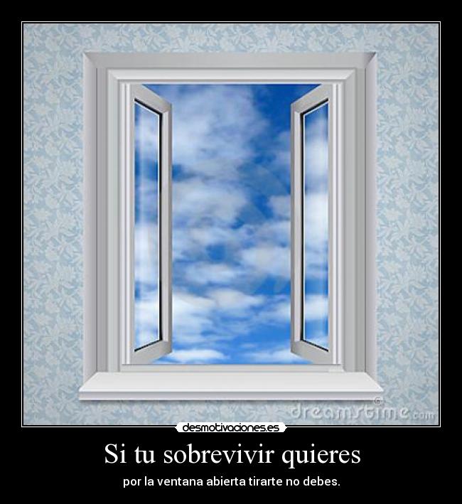 carteles las personas suicidas tiran por ventana desmotivaciones