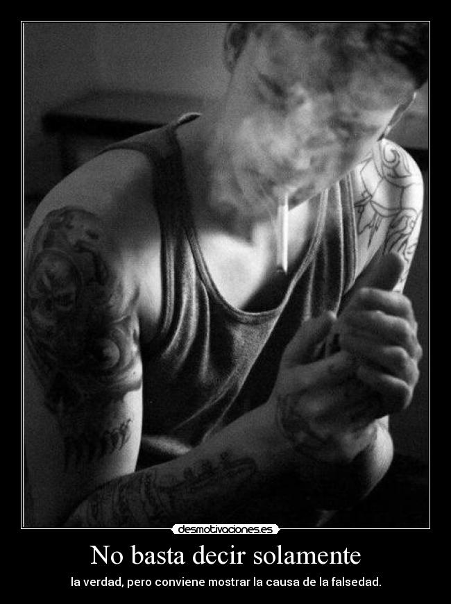 No basta decir solamente - 