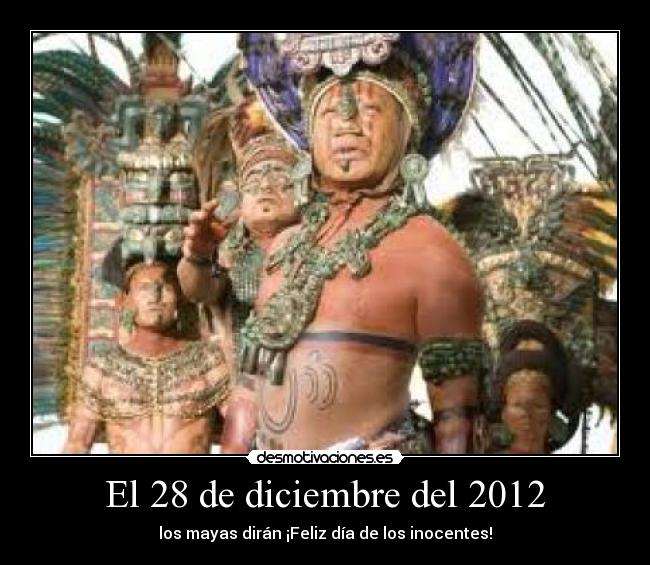 El 28 de diciembre del 2012 -