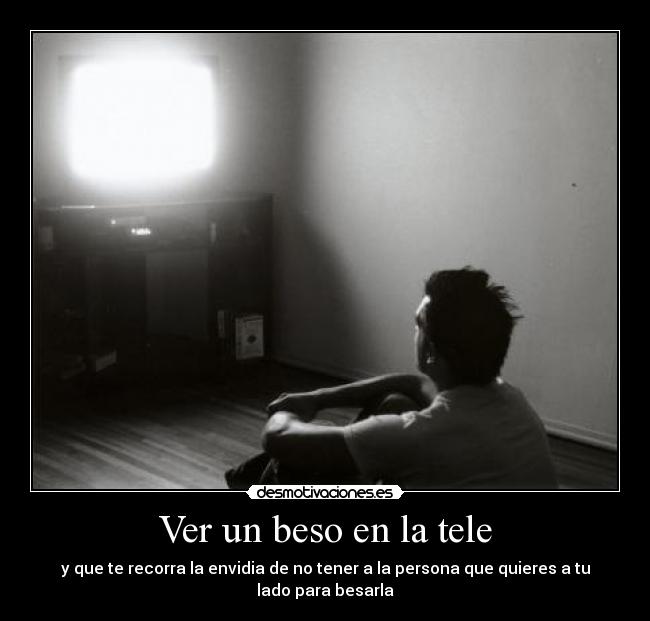 Ver un beso en la tele -