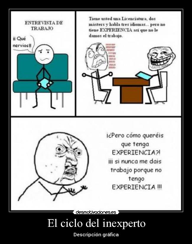 El ciclo del inexperto - Descripción gráfica