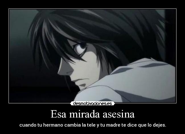 carteles elle lawliet death note desmotivaciones